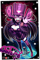 drawing giantess giga mega space color saliva galacta daughter_of_galactus helmet silver_surfer marvel_comics