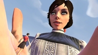 gentle giantess mega blue_eyes handheld dress scout elizabeth looking_at_tiny digital_render source_film_maker
