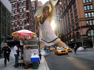 giantess city blonde buildings pillow kneeling running people e10 streets vehicles jenni_czech between_buildings looking_at_tiny