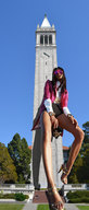 giantess collage feet high_heels sandals looking_down sunglasses dark_skin sky looking_at_viewer clock_tower lowerrider