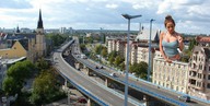 giantess collage city cleavage buildings highway vehicles looking_at_viewer zed782