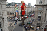 giantess collage city blonde clothed high_heels buildings wonderslug nylons camera people giantesses streets pedestrians