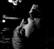 breasts collage vore blonde monochrome mouth shrunken_woman suck