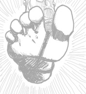 drawing giantess crush feet monochrome domination foot_pov under_foot point_of_view stuck_to_foot theborrowergts night_elf_crusher