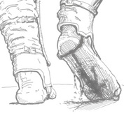 drawing giantess crush feet monochrome domination under_foot night_elf point_of_view raised_foot stuck_to_foot theborrowergts night_elf_crusher