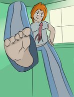 color barefoot red_hair room point_of_view imminent_crush blazingheaven