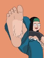 drawing feet color barefoot cartoon looking_down american_dad point_of_view hayley_smith
