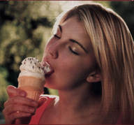 giantess collage vore blonde tongue teeth lips cream shrunken_men men ice