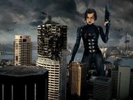 giantess collage city destruction helicopter war skyscraper clouds sky weapons rooftop milla_jovovich giantesscity alien_ships