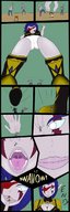 drawing giantess vore comic color handheld elf foot_crush shrunken_people world_of_warcraft swallowed night_elf nemarel between_breasts