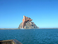 giantess collage barefoot ocean wet island wonderslug lying_down rock sky candice_swanepoel
