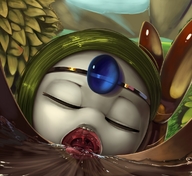 drawing giantess pokemon furry color tongue mouth teeth falling point_of_view water_slide meloetta theboogie