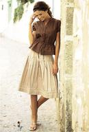 collage feet clothed skirt brunette shrunken_woman standing flip_flops