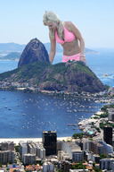 collage mega swimsuit cleavage ocean buildings helicopter wonderslug boats harbor capsized_ship