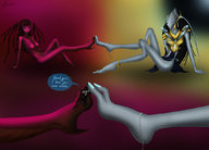 drawing color barefoot starcraft shrunken_men foot_play shrunken_man looking_at_victim kerrigan selendis maxfootster