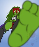 drawing barefoot soles low_angle paws looking_down point_of_view looking_at_viewer roadkill_sarny