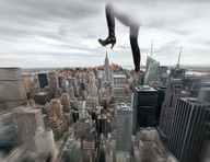 crush collage city mega destruction buildings boots unknown_artist foot_crush fire skyscraper clouds sky giantessnyx