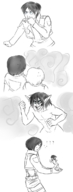 drawing monochrome shrunken shrunken_person attack_on_titan