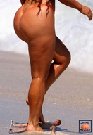 collage butt beach barefoot domination shrunken_men legs shrunken_man sand under_foot squeezemeflat imminent_crush