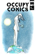 drawing giantess nude earth planet barefoot moon cover_page cosmic_giantess occupy_comics touch all_red