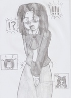 giantess insertion micro blushing monochrome embarrassed anal_insertion zoom nick01kang