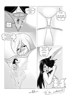 drawing insertion pussy panties comic monochrome cum wet story uniform shrunken_woman entrapment pussy_entrapment himeko technimind