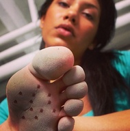 crush collage feet barefoot blood brunette shrunken_men cruel dirty_soles point_of_view mernosh