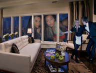 collage city mega long_hair brunette scared giantesses looking_at_viewer dr_who