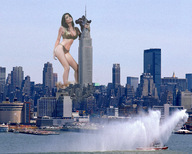 collage city mega destruction ocean brunette wonderslug skyscraper boats king_kong new_york_city empire_state_building harbor dannii_minogue