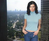 giantess collage landscape city destruction wonderslug looking_at_viewer between_buildings