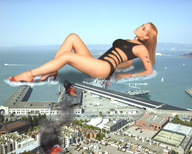 collage mega destruction water ocean wonderslug lying_down fire boats sky sailboats gena_lee_nolin