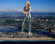 collage landscape city mega destruction brunette wonderslug cindy_crawford