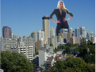 giantess collage city blonde buildings wonderslug standing sky trees anna_kournikova hands_on_hips