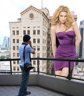 giantess collage city blonde buildings wonderslug dress men balcony filming amber_heard looking_at_tiny