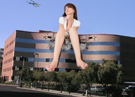 giantess collage destruction buildings helicopter wonderslug sitting trees