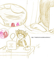 drawing micro barefoot unaware shrunken_woman homestuck feferi_peixes twisted_persona sollux_captor aradia_megido