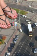 collage feet city sandals e10 streets vehicles red_nails