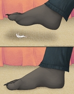 drawing crush color claws jeans foot_crush shrunken_man cunningfox