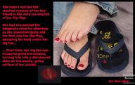 giantess crush collage feet toes barefoot story foot_print cruel toe_crush flip_flops nail_polish mr_moo_moo toe_prints