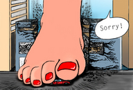 drawing barefoot buildings streets pedicure vehicle_crush liar