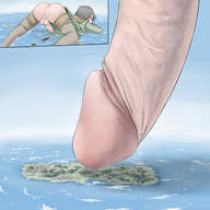 drawing giga color butt cum destruction giant penis ochiko_terada island testicles cities huge_penis
