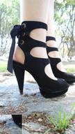 collage micro feet high_heels shrunken_men shrunken_man outdoors hanna peque