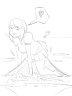 drawing giantess mega monochrome skirt airplane mountains humping uru mountain_sex