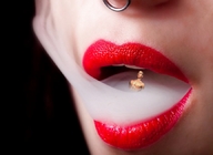 collage vore small_men lips unknown_artist smoking lipstick nose_ring