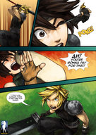 giantess comic final_fantasy story fighting cloud yuffie_kisaragi giantessfan