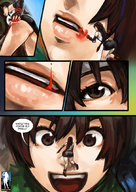 giantess comic tifa_lockhart brunette final_fantasy brown_eyes story lips open_mouth yuffie_kisaragi giantessfan looking_at_tiny