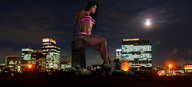 giantess collage city swimsuit destruction helicopter brunette moon wonderslug skyscraper night city_lights michelle_lewin six_pack