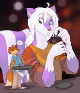 drawing anthro color small_men green_eyes curious ducky bar flirt looking_at_tiny