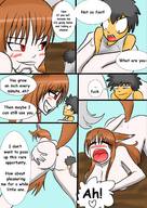 drawing nude furry tail comic color implied_insertion red_eyes story shrunken_men shrunken_man dialogue