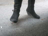 collage scared boots shrunken_men shrunken_man under_foot hanna sidewalk imminent_crush peque